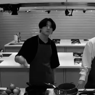 🎤 Jungkook Jungkook, cooking, kitchen, BTS, K-pop telegram sticker