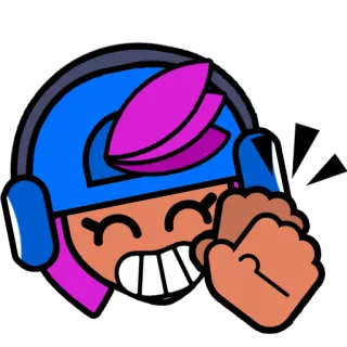 👏 Shelly Brawl Stars videogioco, adesivo, cartone animato, animazione whatsapp sticker
