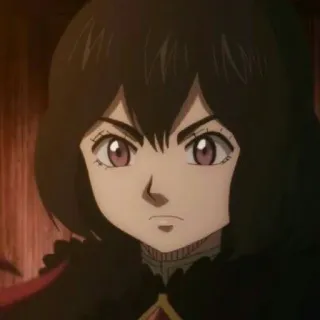 🔪 Secre Swallowtail Black Clover Anime, Personnage, queue d'hirondelle secrète, Black Clover, Fanart whatsapp sticker