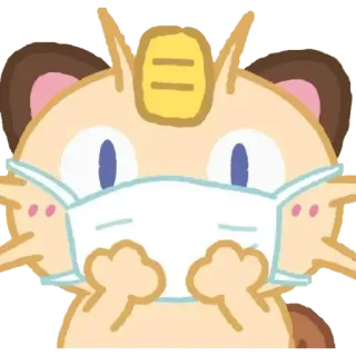 😷 고양이, 마스크, 얼굴 마스크, 보호, COVID-19, 의료, 귀여운 whatsapp sticker