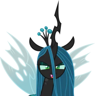 😈 Queen Chrysalis My Little Pony My Little Pony, Rainha Chrysalis, Desenho animado, Vilão, Pônei, Mal, Personagem, Animação telegram sticker