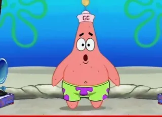 🌟 Patrick Star SpongeBob SquarePants GG cartone animato, Patrick, Spongebob, personaggio, Nickelodeon, serie TV telegram sticker