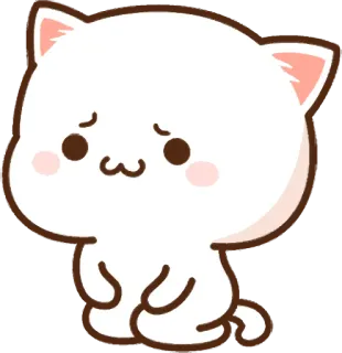 😣 gato, lindo, triste, animal whatsapp sticker
