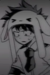 🖤 Izuku Midoriya My Hero Academia Anime, Manga, My Hero Academia, Izuku Midoriya, Deku, Kreskówka, Animacja japońska telegram sticker