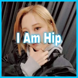 💃 I Am Hip femme, hanche, cheveux blonds, portrait, k-pop telegram sticker