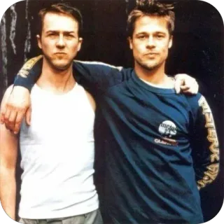 👍 The Narrator and Tyler Durden Fight Club telegram sticker