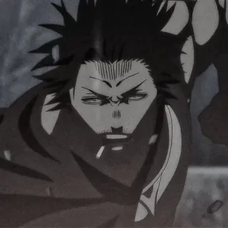 🖇️ Yami Sukehiro Black Clover Аниме, Персонаж, Ями, Чёрный клевер, Манга, Король магов telegram sticker