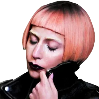 😞 Lady Gaga Lady Gaga, músico, cantante, celebridad, estrella del pop, artista telegram sticker