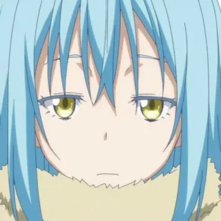 🌟 Rimuru Tempest That Time I Got Reincarnated as a Slime アニメ, キャラクター, リムル, テンペスト, スライム whatsapp sticker