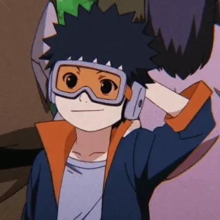 🕷 Obito Uchiha Naruto anime, character, manga, ninja, child telegram sticker