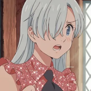 ✨ Elizabeth Liones The Seven Deadly Sins anime, manga, cartoon, elizabeth liones, the seven deadly sins telegram sticker