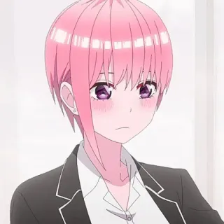 🦊 Anime, Dibujos animados, Pelo rosa, Lindo, Manga telegram sticker
