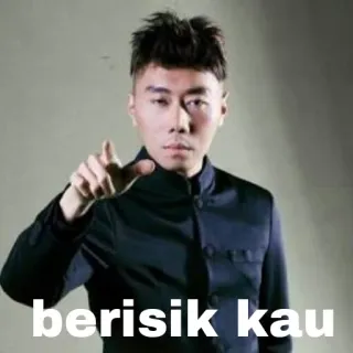 👻 berisik kau Meme, Uomo, Indicando, Indonesiano, Espressione whatsapp sticker