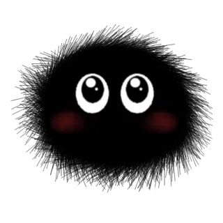 ☺️ eyes, cute, dark, blush whatsapp sticker