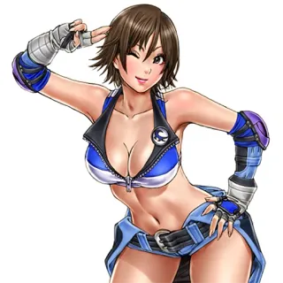 😉 Asuka Kazama Tekken อนิเมะ, ต่อสู้, ผู้หญิง, วิดีโอเกม, ศิลปะการต่อสู้ telegram sticker