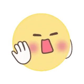 🥰 Dessin animé, Emoji, Mignon, Visage, Émotion, Personnage, Expression whatsapp sticker