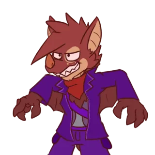 😕 con dơi, hoạt hình, nhân vật, màu tím, động vật, hài hước, hoạt hình telegram sticker