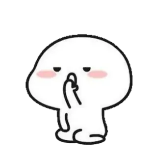 🪐 Cartone animato, Shh, Silenzio, Muto, Calma telegram sticker