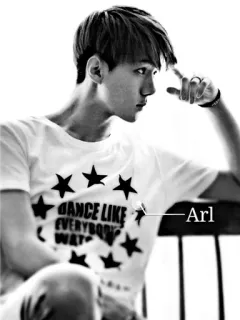 ✖ DANCE LIKE EVERYBODY WAT... tanzen, sterne, t-shirt, schwarz weiß, mann, casual whatsapp sticker