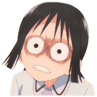 😬 anime, desenho animado, estressado, preocupado, confuso, ansioso telegram sticker