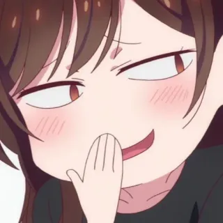 🍫 애니메이션, 만화, 능글, 표정, 능글맞은, 귀여운 telegram sticker