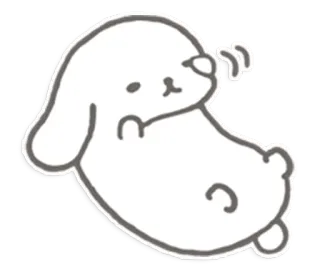🍋 cachorro, fofo, desenho animado, animal, desenho, adesivo telegram sticker