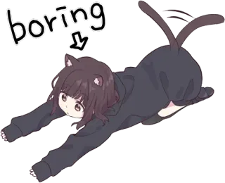 Best menhera's stickers telegram stickers