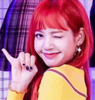 🍊 Lisa Lisa, K-pop, Blink, Blackpink, Persoon, Idool, Vrouw telegram sticker