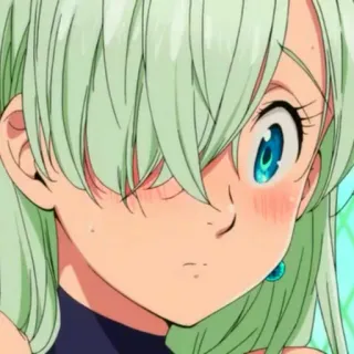 😳 Elizabeth Liones Seven Deadly Sins Аниме, Элизабет Лионес, Семь смертных грехов, Манга, Мультфильм telegram sticker