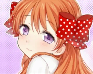 😳 Anime, Mädchen, süß, kawaii, Manga telegram sticker