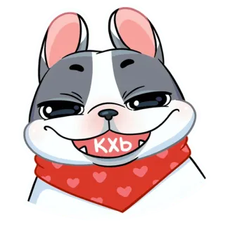 😊 КХЬ cachorro, adesivo, animal, desenho animado, ilustração telegram sticker