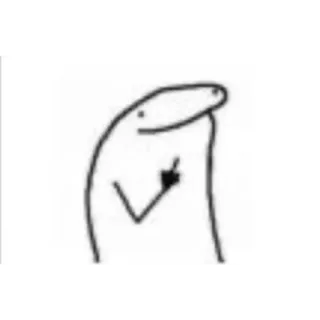 🖕 finger, offensive, stick figure, gesture telegram sticker