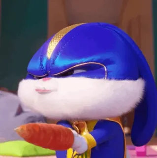🍬 Snowball The Secret Life of Pets bunny, rabbit, cartoon, animal, pet, character telegram sticker