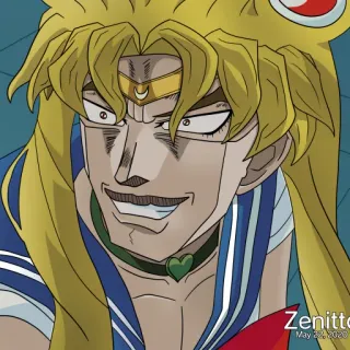 🌕 Zenitto
May 24, 2020 Anime, Manga, Sailor Moon, Jojo's Bizarre Adventure, Mashup, Drôle, Fan art telegram sticker