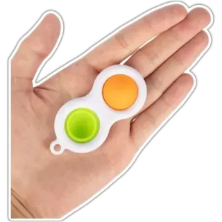 👋 giocattolo, fidget toy, giocattolo a fossetta, mano, giocattolo sensoriale whatsapp sticker