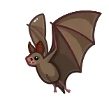🦇 dơi, động vật, động vật có vú, bay, động vật hoang dã, sinh vật telegram sticker