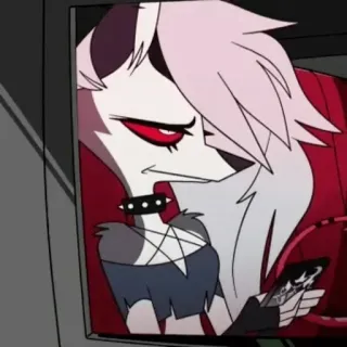 😒 Loona Helluva Boss Dibujos animados, Loona, Helluva Boss, Sabueso infernal, Demonio, Anthro whatsapp sticker