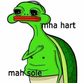 ☹️ mha hart
mah sole rùa, meme, hài hước, trái tim, đế giày, biểu cảm telegram sticker