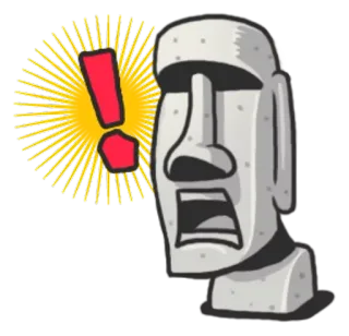 Stone Man Moai  @SeanChannel telegram stickers