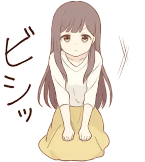 🤨 ビシッ Anime, Manga, Mädchen, Cartoon telegram sticker