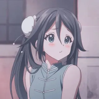 🍒 anime, cartoon, girl, cute, character, portrait telegram sticker
