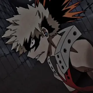 ❤️‍🔥 Bakugo My Hero Academia Anime, Manga, Explosie, Held, Schurk, Katsuki Bakugo, My Hero Academia telegram sticker