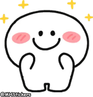 🤩 @MHStickers schattig, emoji, kawaii, cartoon, sticker whatsapp sticker