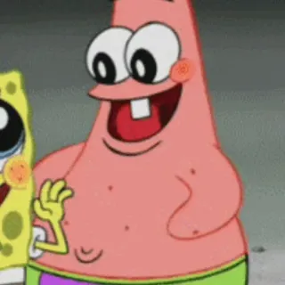 ✨ Patrick Star Spongebob Squarepants dessin animé, Nickelodeon, Spongebob, Patrick, étoile de mer telegram sticker
