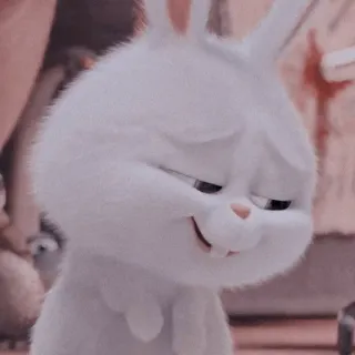 🧊 Snowball The Secret Life of Pets rabbit, bunny, cute, animal, pet, cartoon, animated telegram sticker