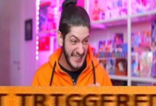 👀 TRIGGERED déclencheur, mème, réaction, drôle, internet whatsapp sticker
