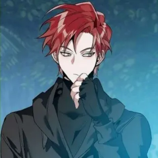 🗑 anime, manga, character, red hair, gloves telegram sticker