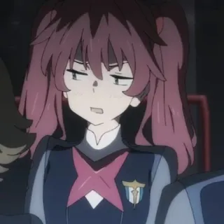 🍓 Miku Darling in the Franxx Anime, Fille, Miku, Darling in the Franxx telegram sticker