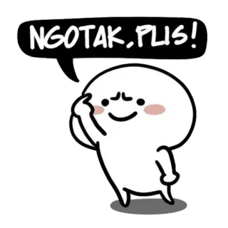 🤦 NGOTAK, PLIS! Desenho animado, Implorando, Suplicando, Humorístico telegram sticker