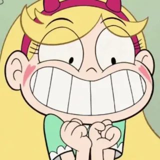 💫 Star Butterfly Star vs. the Forces of Evil dibujos animados, feliz, princesa, tele, sonriendo whatsapp sticker